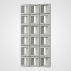 3D Стінова панель PN1528-10-L чистий сірий 1200-600-70