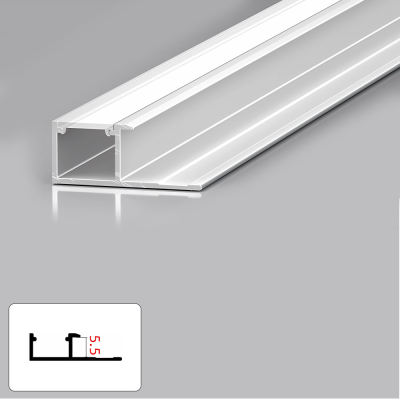 Профіль торцевий під LED стрічку для панелей 5 мм білий