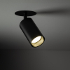Врізний точковий світильник TK Lighting AMIS 1XGU10 чорний