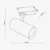 Трековый светильник однофазный TK Lighting TRACER GU10 черный