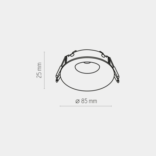 Врізний точковий світильник TK Lighting EYE IP 44 білий