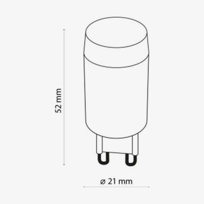 LED-лампа TK Lighting G9 - 4000K білий