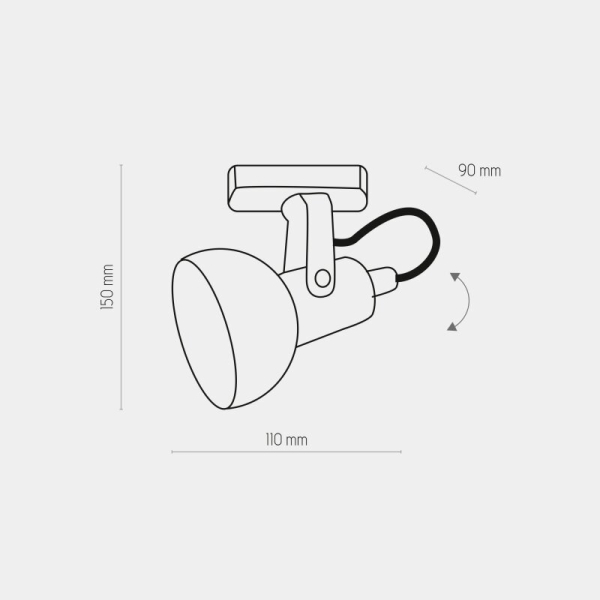 Трековий світильник однофазний TK Lighting TRACER білий 4042