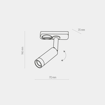 Трековий світильник однофазний TK Lighting TRACER чорний 4142