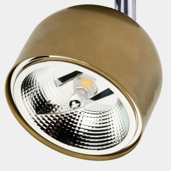 Трековий світильник однофазний TK Lighting TRACER GU10 AR111 золотий