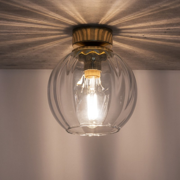Накладний точковий світильник TK Lighting DEVI Прозорий золотий