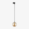 Трековий світильник однофазний TK Lighting TRACER AMBER GLASS 1 G9 чорний