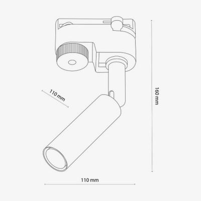 Трековий світильник однофазний TK Lighting TRACER LAGOS 1 G9 чорний