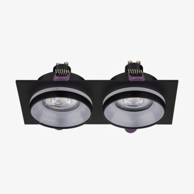 Врізний точковий світильник TK Lighting JET EYE 2* GU 10 чорний