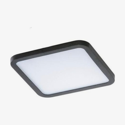 Врізний точковий світильник Azzardo SLIM 15 SQUARE 3000K IP44 чорний