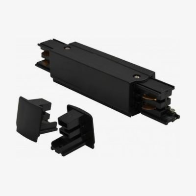 Ввід живлення для трифазного шинопроводу Azzardo TRACK 3LINE POWER + 2 x END CAP чорний