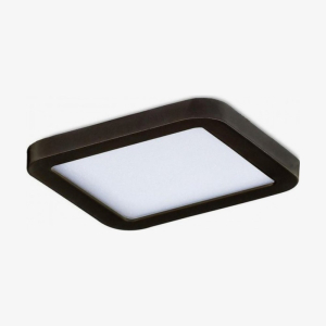 Врізний точковий світильник Azzardo SLIM 9 SQUARE 4000K IP44 чорний