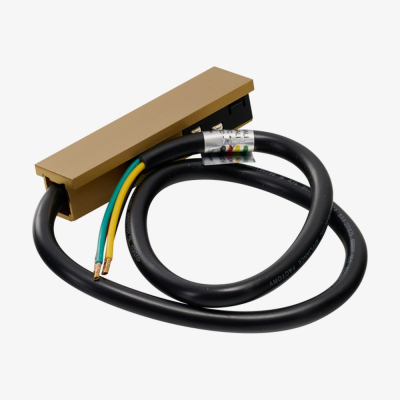 Ввід живлення для магнітного шинопроводу Azzardo SIGMA TRACK MAGNETIC ELECTRIC DRIVER CONNECTOR золотий