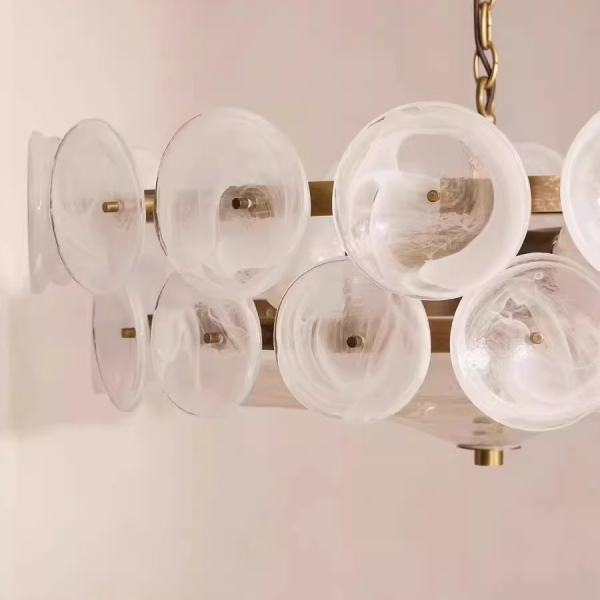 Люстра MURANO White amber 023