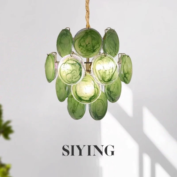 Люстра MURANO Green scattering 028