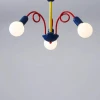 Люстра Modulo Light 5 ламп — цвет синий і красный
