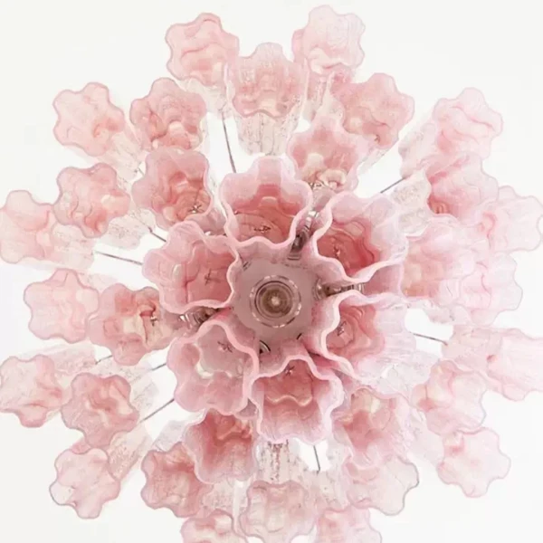 Люстра MURANO PINK 168 — цвет розовый, из материала стекло, стиль арт-деко