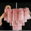 Люстра MURANO PINK 168 — цвет розовый, из материала стекло, стиль арт-деко