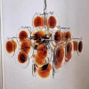 Люстра MURANO Amber Halo 127 — цвет оранжевый, стиль современный