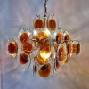 Люстра MURANO Amber Halo 127 — цвет оранжевый, стиль современный