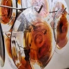Люстра MURANO Amber Halo 127 — цвет оранжевый, стиль современный