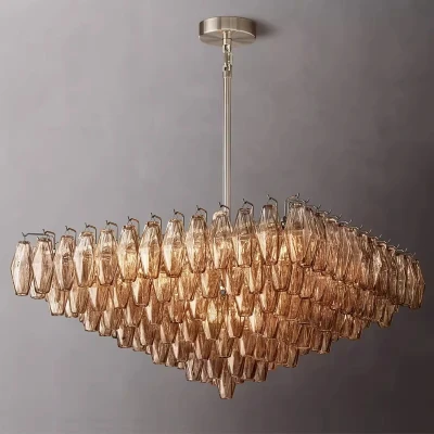 Люстра MURANO Brown Crystal Cascade 157