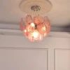 Люстра MURANO Crystal-Framed 063 — цвет розовый, стиль современный