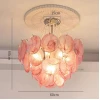 Люстра MURANO Crystal-Framed 063 — цвет розовый, стиль современный