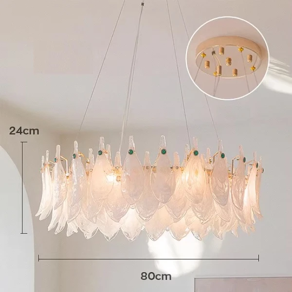 Люстра MURANO Dream Feather 121 — цвет белый, стиль современный