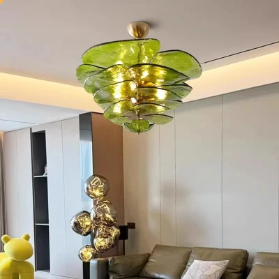 Люстра MURANO Green Lotus Petals 043