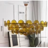 Люстра MURANO Green amber 022 — цвет янтарно-зеленый, стиль современный