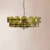 Люстра MURANO Green amber 022 — цвет янтарно-зеленый, стиль современный