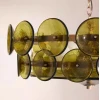 Люстра MURANO Green amber 022 — цвет янтарно-зеленый, стиль современный