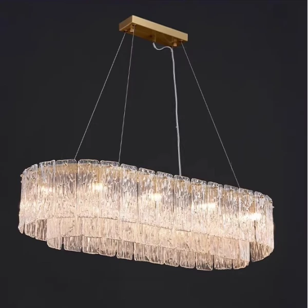Люстра MURANO Lux Frosted Halo 123 — цвет белый, стиль современный