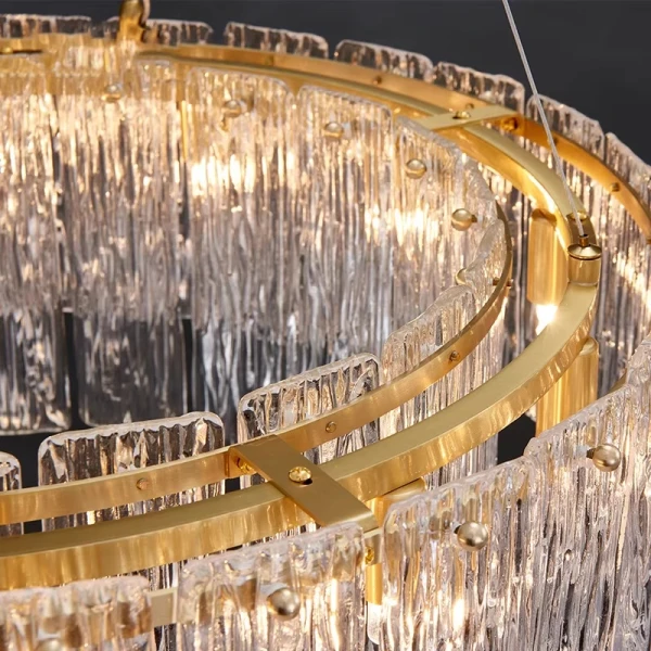 Люстра MURANO Lux Frosted Halo 123 — цвет белый, стиль современный