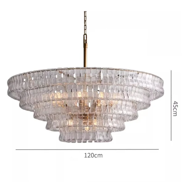 ЛЮСТРА MURANO 002 TRANSPARENT — цвет прозрачный, стиль средневековый