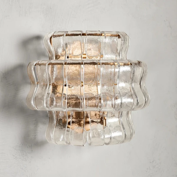 Бра Murano «Wave Glass» 006 — цвет прозрачный, стиль модерн с элементами арт-деко