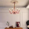 Люстра MURANO Opulent Pink Cascade Light 093 — цвет розовый, стиль современный
