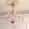 Люстра MURANO Opulent Pink Cascade Light 093 — цвет розовый, стиль современный