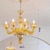 Люстра MURANO Opulent Yellow Cascade Light 091 Anzazo купити 58080грн.