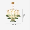 Люстра MURANO Petal Halo Green 142 — цвет зеленый, стиль современный