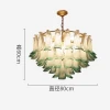 Люстра MURANO Petal Halo Green 142 — цвет зеленый, стиль современный