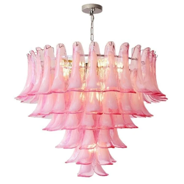 Люстра MURANO Pink Petal 109 — цвет розовый, стиль современный