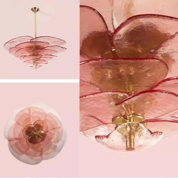 Люстра MURANO Red Lotus Petals 045 Anzazo купити 53460грн.