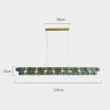 Люстра MURANO Shimmering Rectangular Light 061 — цвет зеленый, стиль современный