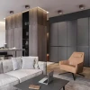 Точечный свет WOODSPOT DARK Встраиваемый — цвет орех і латунь, стиль модерн середины века