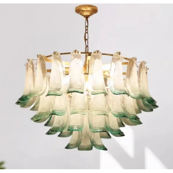 Люстра MURANO Petal Halo Green 142 — цвет зеленый, стиль современный