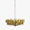 Люстра MURANO Green amber 022 — цвет янтарно-зеленый, стиль современный