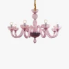 Люстра MURANO Opulent Pink Cascade Light 093 — цвет розовый, стиль современный