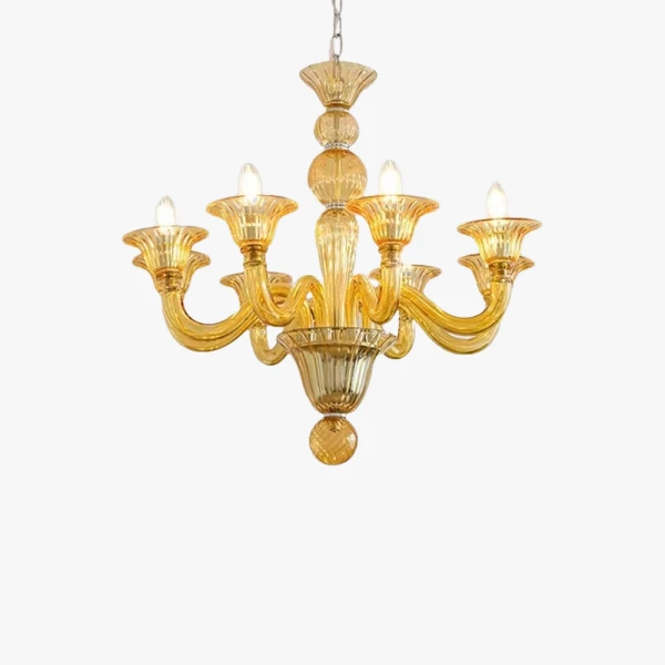 Люстра MURANO Opulent Yellow Cascade Light 091 Anzazo купити 58080грн.